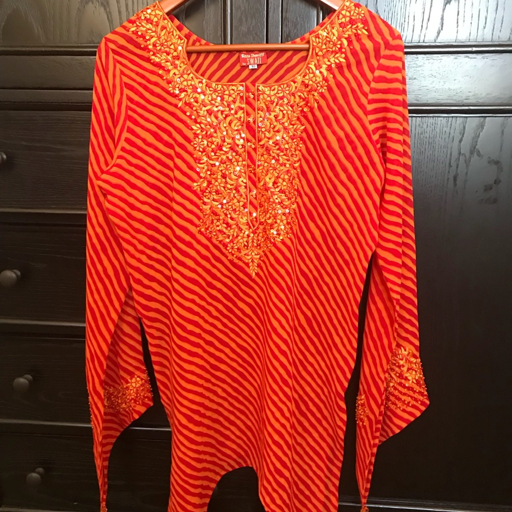 ALL 5* SELLER Georgette Indian designer tunic